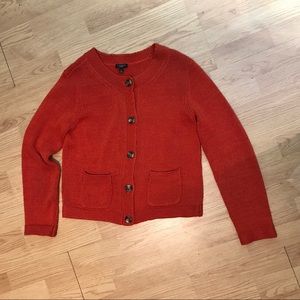 Mercerized Cotton Cardigan with Pockets